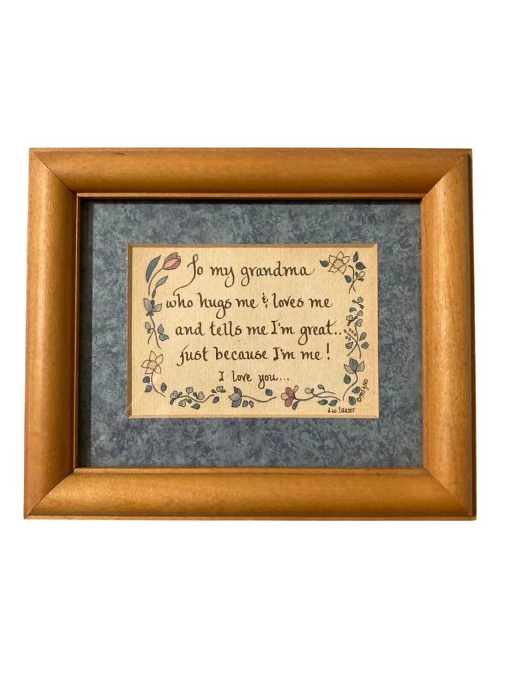 Vintage Framed Grandma Wall Art Country Cottage Core Decor Gallery Wall